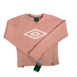NWT children’s Umbro pullover pink sweatshirt size M(7/8)